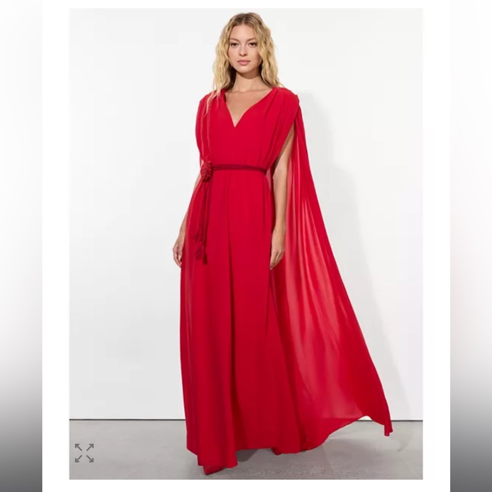 ALICE+OLIVIA ZENAIDA RED CAPE GOWN 6 - BNWT!!!